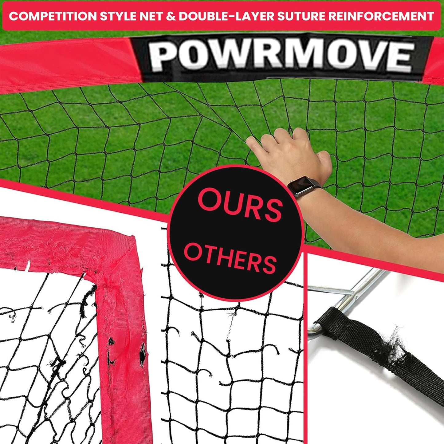 Double Soccer Goals for Backyard-Portable Soccer Goal