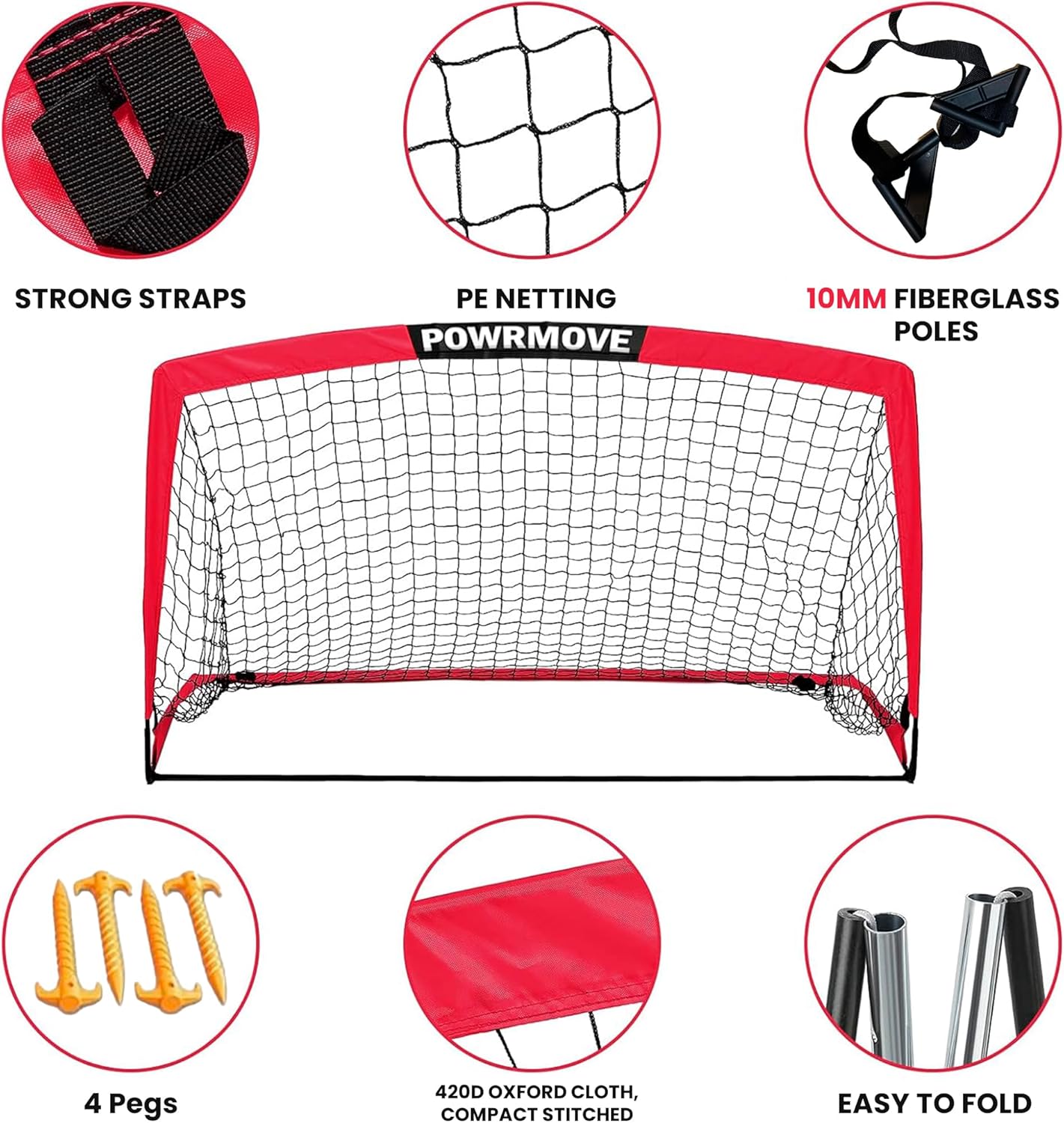 Double Soccer Goals for Backyard-Portable Soccer Goal